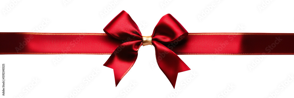 Red ribbon with ornate gold-edged bow and sparkling center jewel, elegantly styled and isolated on transparent background for luxury gift wrap or festive decoration design.
Red ribbon with ornate gold-edged bow and sparkling center jewel, elegantly styled and isolated on transparent background for luxury gift wrap or festive decoration design.