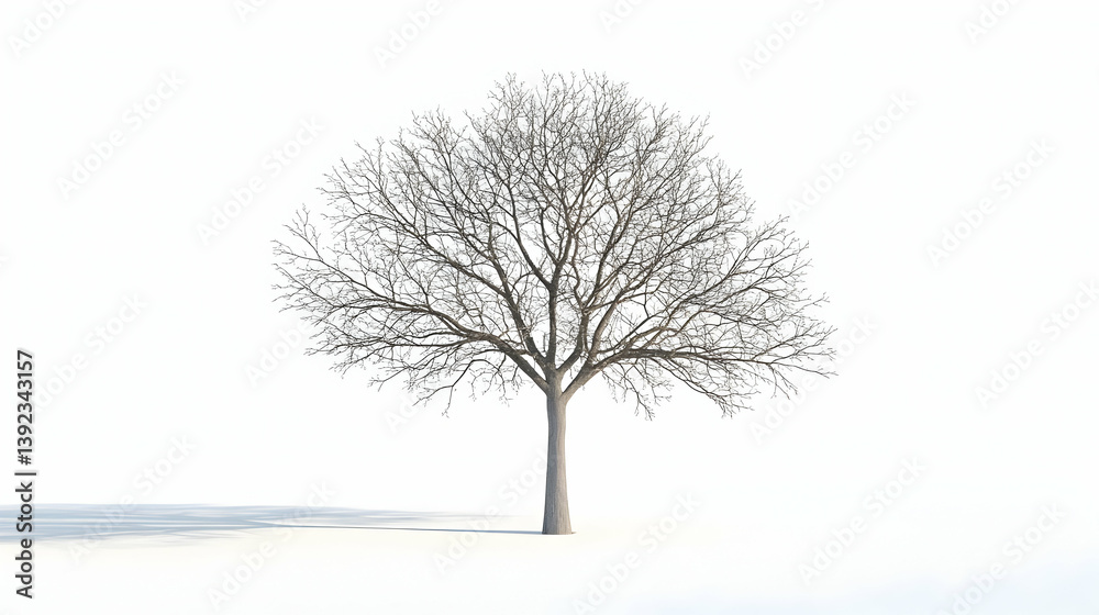 Fototapeta premium tree drawing easy illustration