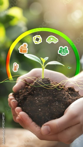 Energy efficiency concept, energy efficiency rating for energy efficient . Sustainable Architecture and Energy Efficiency.Carbon neutral.
