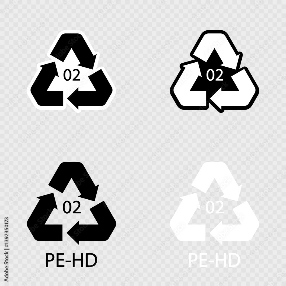 Obraz premium High density Polyethylene 02 PE HD set.