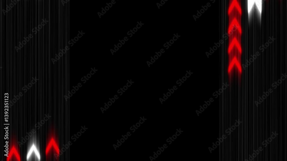 custom made wallpaper toronto digital6 white and red arrows moving upwards quickly on a black background