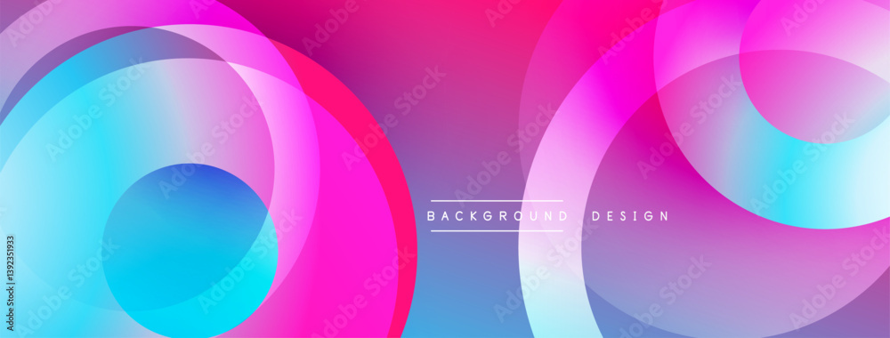 Abstract vibrant circles overlap creating dynamic colorful background. Smooth gradients blend pinks blues purples. Modern design element. Abstract vibrant circles overlap creating dynamic colorful background. Smooth gradients blend pinks blues purples. Modern design element.