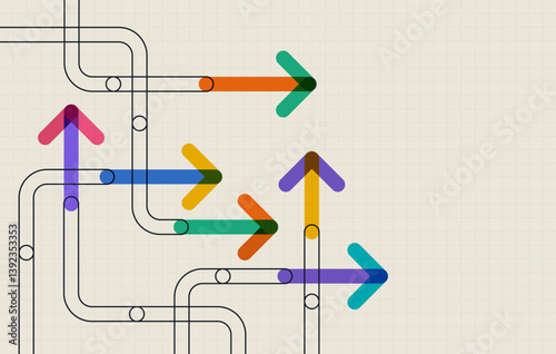 Abstract arrow direction. Business investment to success. financial data graph strategy. Technology background. High speed.
