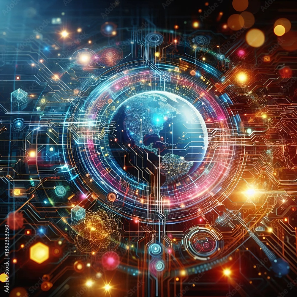 Obraz premium Advancing AI and IoT Integration: Revolutionizing Smart Technologies for Future Innovation 
