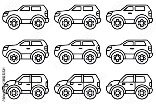 Torquehauler X5 Line Art Featuring High Torque Performance Concept