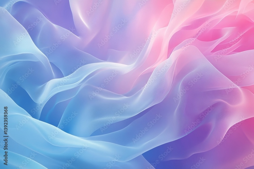Abstract draped fabric, pastel colors, soft folds, blurred background Abstract draped fabric, pastel colors, soft folds, blurred background