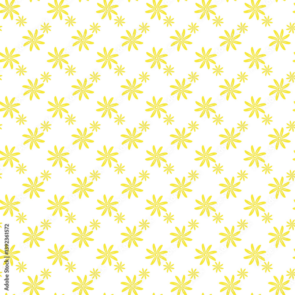 Magical Spring Garden Seamless Vector Pattern Design Magical Spring Garden Seamless Vector Pattern Design