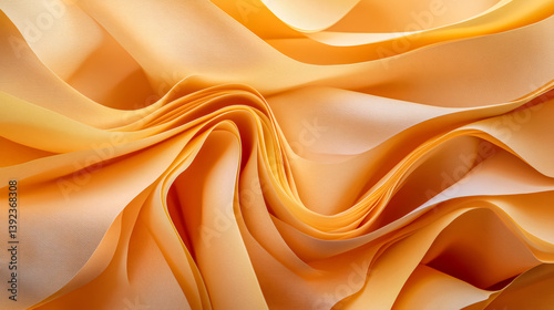 Abstract Orange Paper Waves