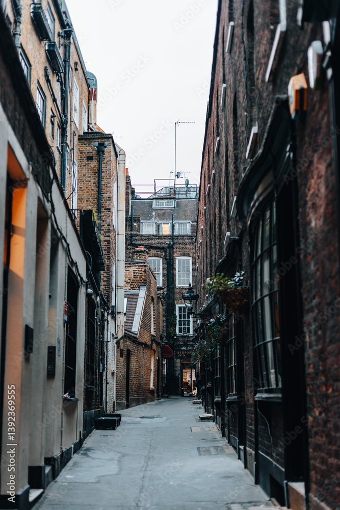 Fototapeta premium Picturusque London medieval alley