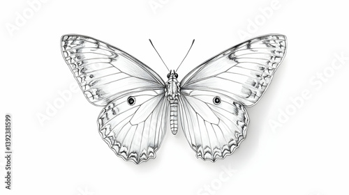 butterfly sketches drawing illustration