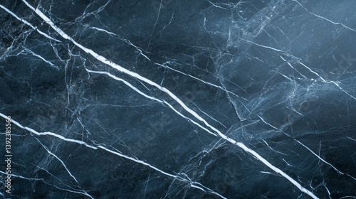 Black marble surface with bold white veins and polished shine sleek dramatic tabletop background 