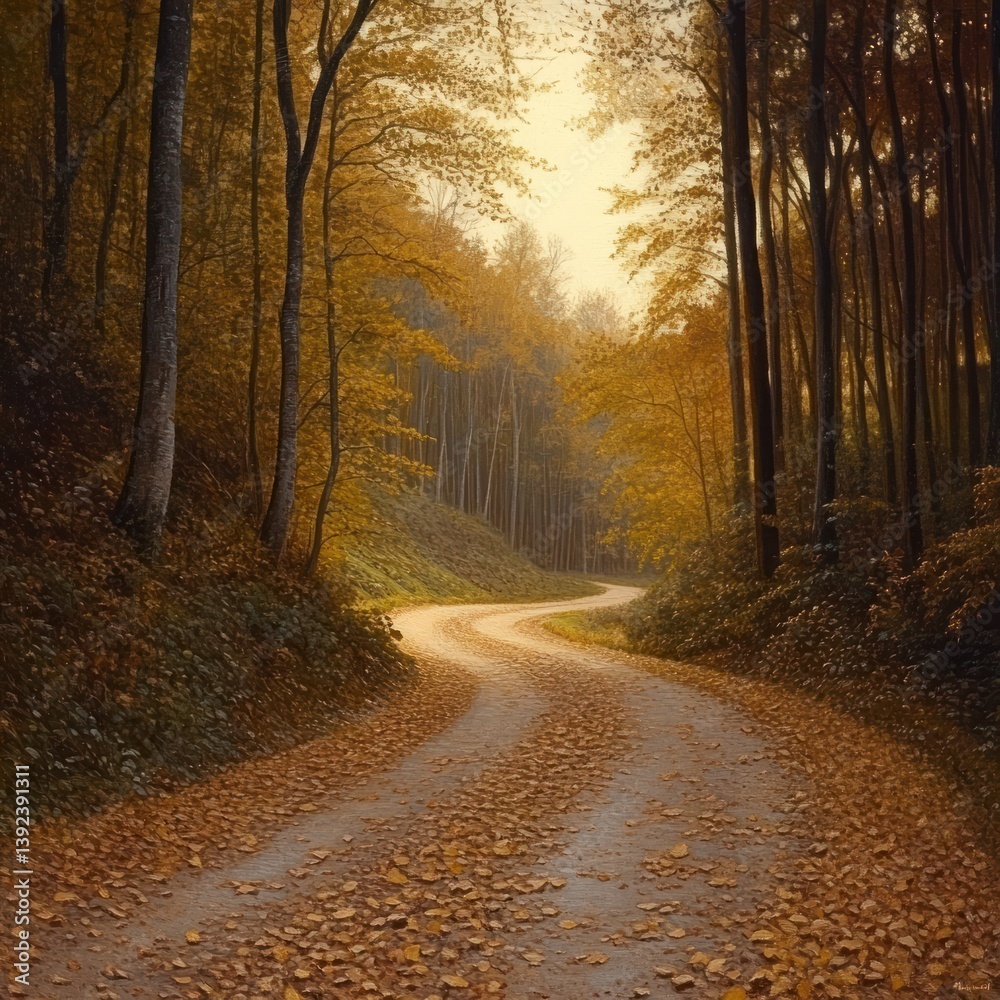 Fototapeta premium Autumnal Forest Path