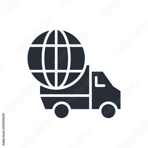 worldwide icon. vector. Editable stroke.linear style sign for use web design,logo.Symbol illustration.
