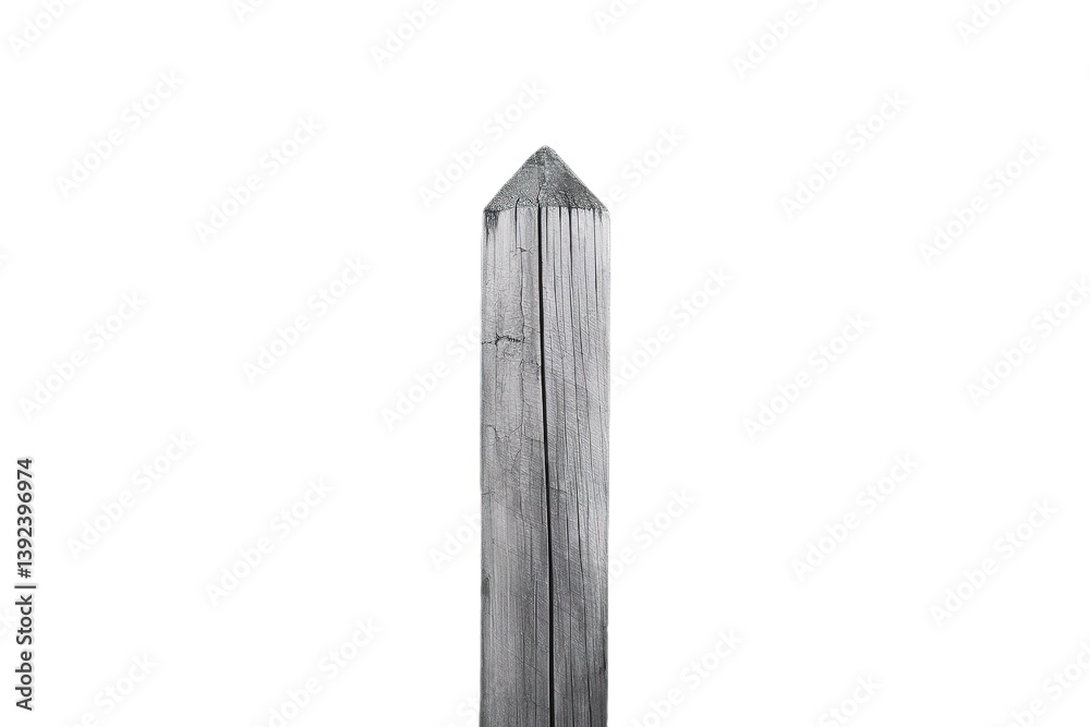 Fototapeta premium A minimalist photo of a tall, slender wooden post