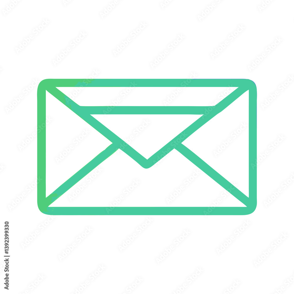 Envelope Icon Representing Email or Messages Icon Design Envelope Icon Representing Email or Messages Icon Design