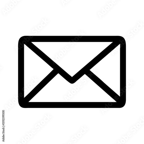 Envelope Icon Representing Email or Messages Icon Design