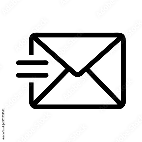 Envelope Icon Representing Email or Messages Icon Design