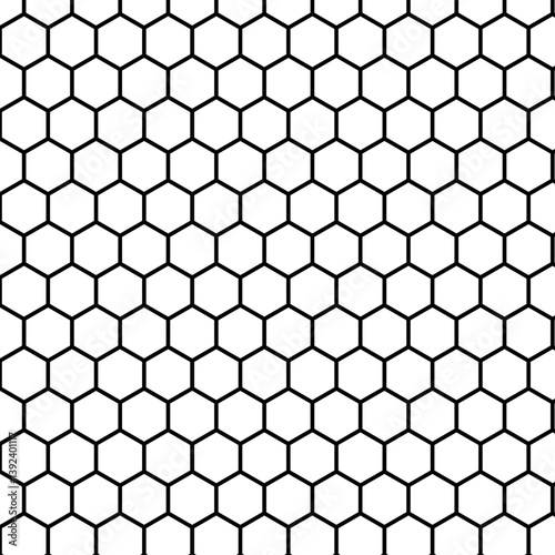 Japanese Pattern: Kikko Seamless Design - Transparent Background (亀甲 背景透過 和柄)