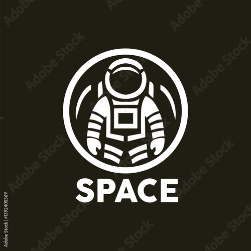 astronaut logo for space themed logos