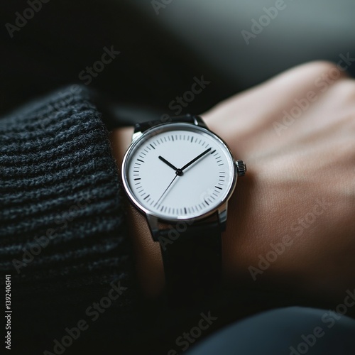 Wallpaper Mural Close-up of a stylish wrist wearing a modern watch, highlighting elegance, fashion, and time-conscious lifestyle Torontodigital.ca