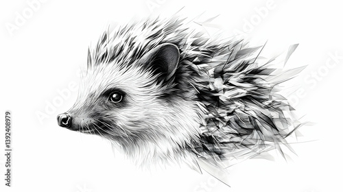 drawing a hedgehog illustration