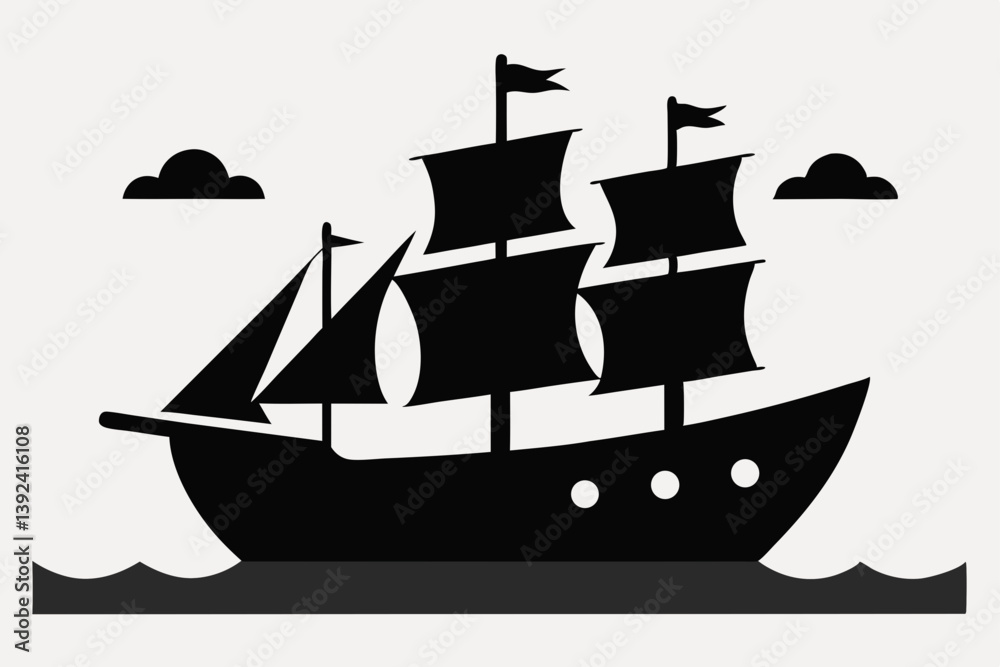 sailing ship isolated on white sailing ship isolated on white