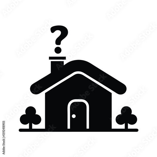 question mark on a house