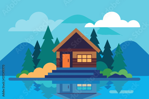 house in the mountains