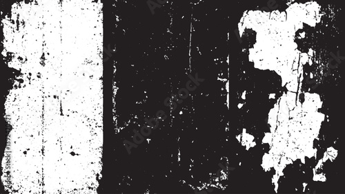 Wallpaper Mural Grunge white and black texture, vector Abstract texture dirty and scratches frame. Dust particle and dust grain texture Torontodigital.ca