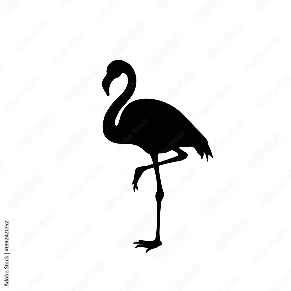 Fototapeta premium illustration of a flamingo