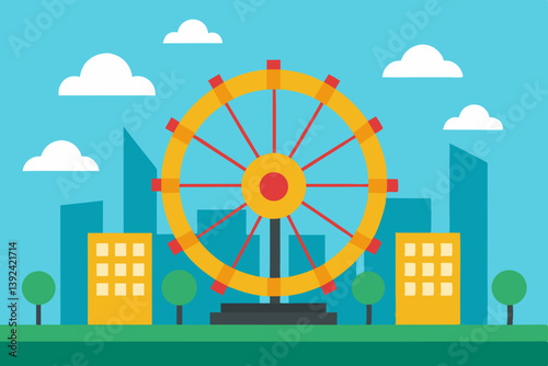 vector illustration of a city