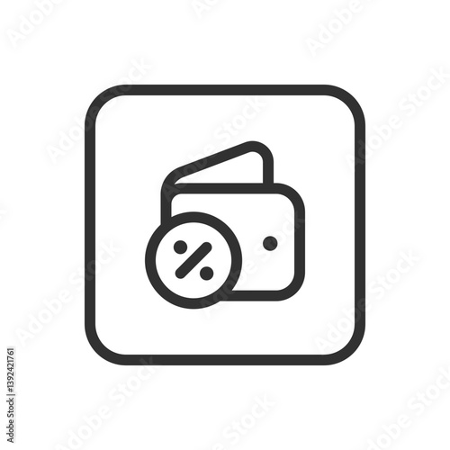 Money, Percent Icon - Financial Growth, Investment, Profit, and Economic Calculation Symbol