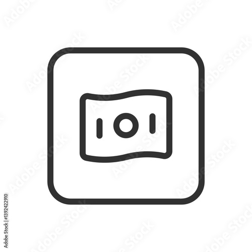 Money Banknote Icon - Cash, Currency, Financial Transaction, Payment, Banking, Money Management, Investment, Economic Wealth, Cash Flow, Finance, Business Finance, Banknote Illustration, Digital Curre