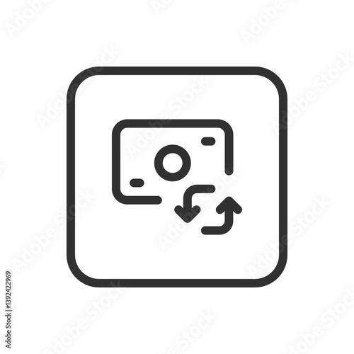 Money Banknote Icon - Currency Repeat, Financial Cycle, Banknote Exchange, Cash Flow, Payment Repeat, Cash Circulation, Financial Process, Income Cycle, Banknote Icon, Economic Flow, Money Transfer