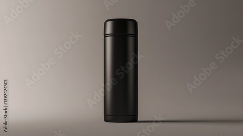 Wallpaper Mural  Sleek Black Thermos Bottle with a Modern Design Torontodigital.ca
