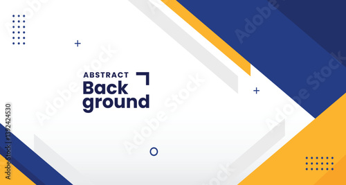 Modern blue yellow abstract presentation background with business corporate concept for design template