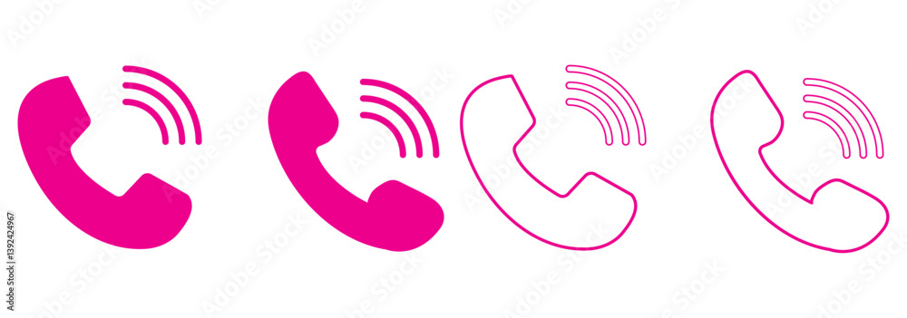 flat icon, phone icon, call icon, phone and call icon set vector.