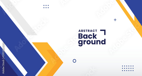 Modern blue yellow abstract presentation background with business corporate concept for design template
