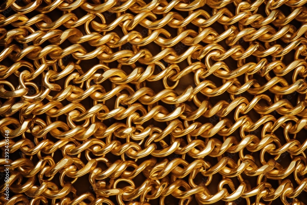 Gold chain backgrounds repetition durability.
