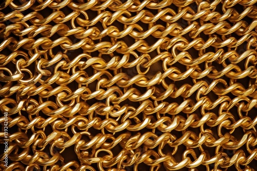 Obraz na płótnie Gold chain backgrounds repetition durability. w salonie