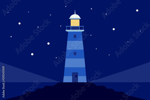lighthouse in the night
