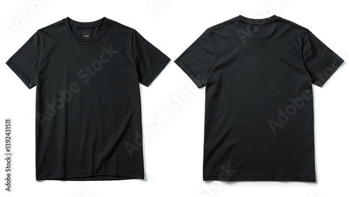 Wallpaper Mural black t-shirt template front and back Torontodigital.ca