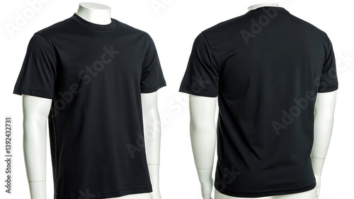 Wallpaper Mural black t-shirt template front and back Torontodigital.ca
