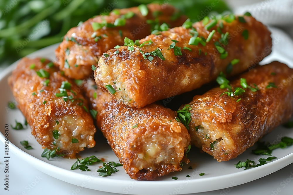 Crispy Fried Rice Rolls Crispy Fried Rice Rolls