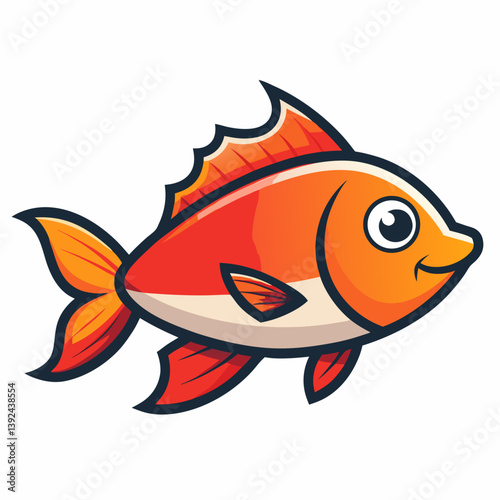 fish on a white background