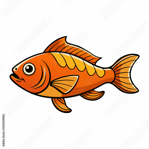 goldfish isolated on white