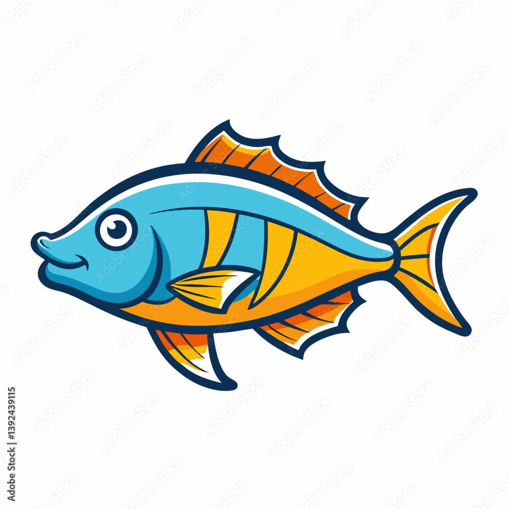 Obraz premium fish on a white background