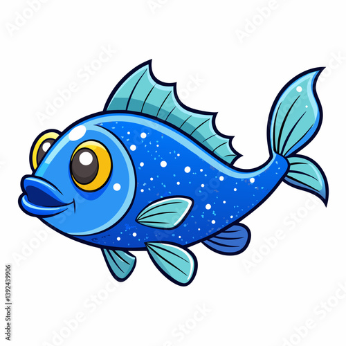 vector illustration of a fish