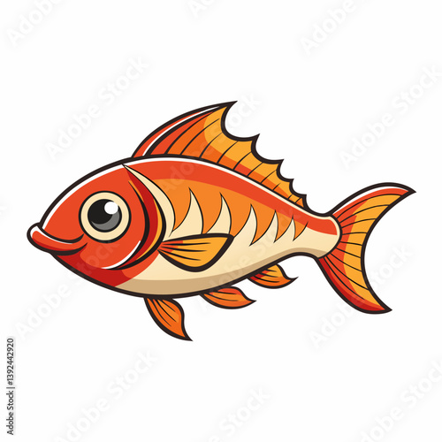 fish on a white background