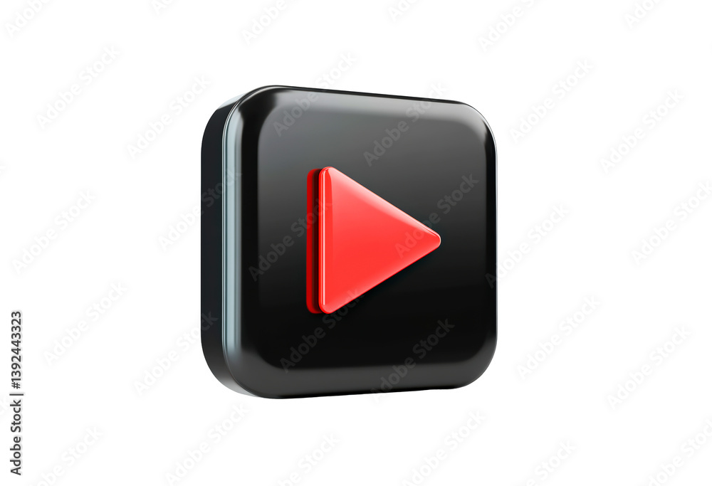 Black play button isolated on transparent background Black play button isolated on transparent background